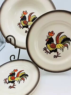 Metlox Bowl Saucers Poppy Trail Red Rooster California Vintage Replacements • $13