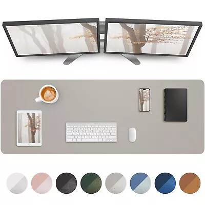 Leather Desk Pad Protector55  X 17  Office Desk Mat Large Mouse Pad Non-Slip ... • $44.72