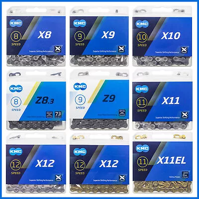 KMC X12 Road Bike Chain X9 X10 X11EL MTB Chains 9/10/11/12 Speed With Box AU • $27.86