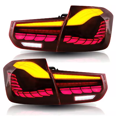 For 2012-2018 BMW 3 Series LED Tail Lights Red Lens With Sequential Turn Signal • $299.99