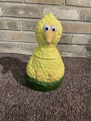 Vintage Sesame Street Big Bird Ceramic Cookie Jar MUPPETS INC. 1971 • $25