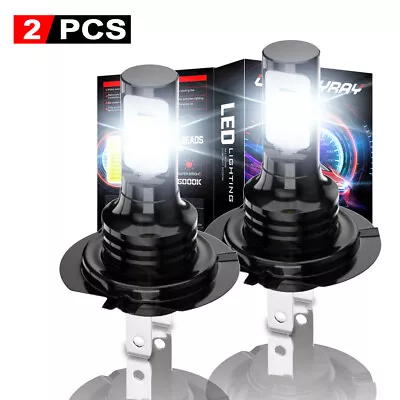 2x H7 LED Headlight Bulbs Kit Hi/Lo Beam 80W 5500LM Super Bright 6000K White • $17.99