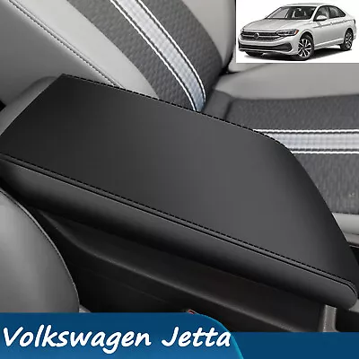 Car Center Console Armrest Cover Box Pad Leather For Volkswagen Jetta 2019-2024 • $15.99