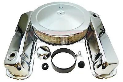 SB Ford Chrome SBF Engine DressUp Kit 260 289 302 351W Air Cleaner Valve Cover • $103.98