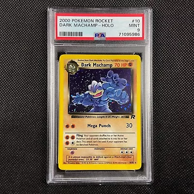 £84.99 • Buy PSA 9 Dark Machamp 10/82 Pokemon Team Rocket Holo Card Mint