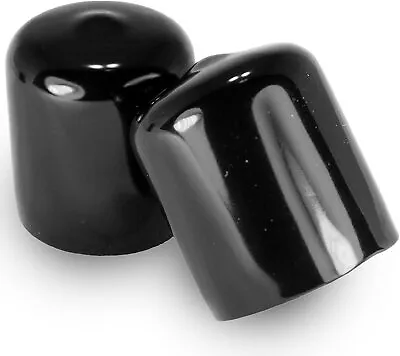 Prescott Plastics 1” Inch Round Black Vinyl End Caps (10 Pack) Rubber Hole Plugs • $8.99