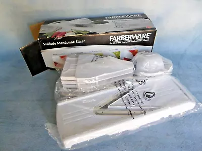 $14.99 • Buy Farberware V-Blade Mandoline Slicer 5 Blade Inserts Open Box