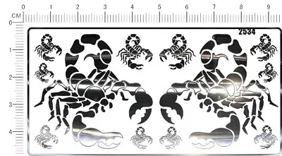 Chrome(metal) Decals Scorpion For Model Kits (Silver) - 2534 • $6.98