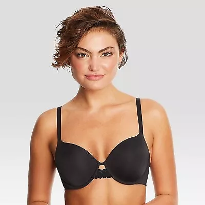 Maidenform Women's One Fabulous Fit 2.0 Extra Coverage Bra DM7549 - Black 42C • $18.99