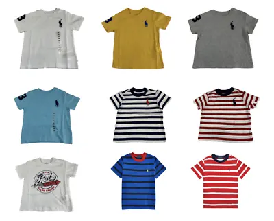 Polo Ralph Lauren Baby T Shirt Short Sleeve AGE  3 To 24 Months Boys Girls • £5.99