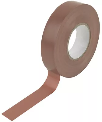 PVC Insulation Tape Brown  19mm X 33m • £1.95