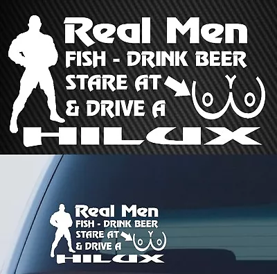 Hilux Decal For Toyota Sticker 4x4 Sr5 Funny 4wd Ute 200mm • $7.99