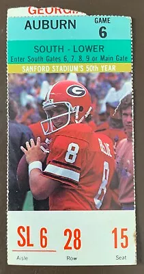 Georgia Bulldogs 11/17/1979 ORIGINAL College Football Ticket Vs Auburn • $14.95