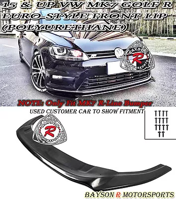 $139.99 • Buy Fits 15-17 VW MK7 Golf 7 R Only Euro-Style Front Lip (Urethane)