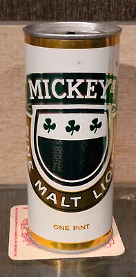 1969 Mickeys 16 Ounce  Steel Pull Tab Beer Can Sterling Evansville Indiana Empty • $20