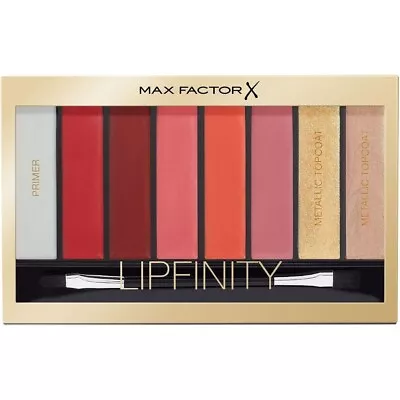 Max Factor Lipfinity Designer Lip Palette - 04 Reds  NEW & SEALED • £3.99