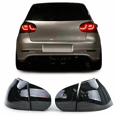 $399.94 • Buy Smoked Led Tail Lights Rear Lamps For Vw Golf Mk5 10/2003-09/2008