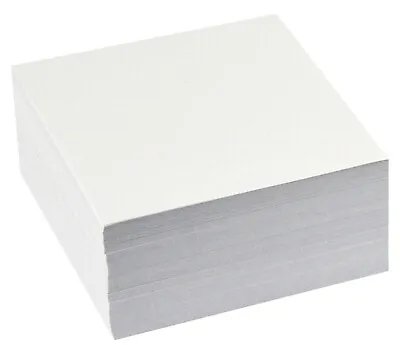 Memo Jotter Block 400 Plain WHITE LOOSE Paper Note SHEETS Box Cube Holder Refill • £8.95