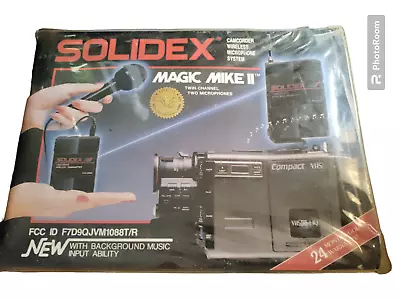 Solidex Camcorder Wireless Microphone System Magic Mike II Twin Channel Tested • $30.40