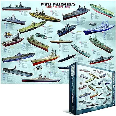 £12.99 • Buy World War 2 Warships 1000 Piece Jigsaw Puzzle 680mm X 490mm (pz) TEMP REDUCTION