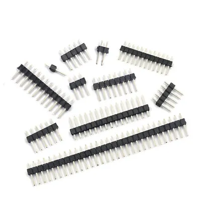 $3.07 • Buy Pin Header Edge Pins Strip 0.1  2.54mm For Breadboard PCB For Dupont Connector