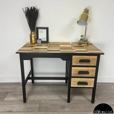 £300 • Buy Mid Century Modern Desk, Office Furniture, Upcycled, Vintage Teachers Desk
