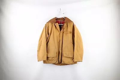 Vtg 60s Streetwear Men XL Distressed Cape Neck Canvas Hunting Birding Jacket USA • $84.96