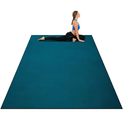 Large Yoga Mat 6' X 4' X 8 Mm Thick Workout Mats For Home Gym Flooring Blue • $72.49