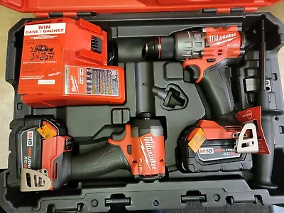 Milwaukee M18 FUEL 18V 2-Tool Combo Kit - Red (3697-22) NEW-MINT! • $294