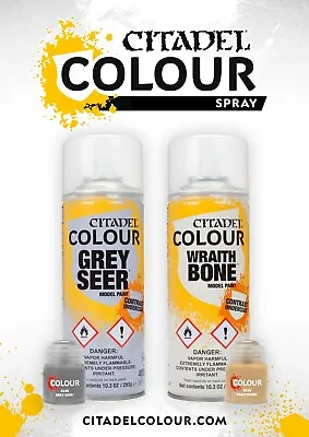 Complete Citadel Paints Range SPRAY CANS ALL CANS Warhammer • £13.25