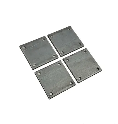 4  X 4  Steel Plate With Holes 1/4  Thick 4PCS A36 Hot Rolled Steel • $24.75