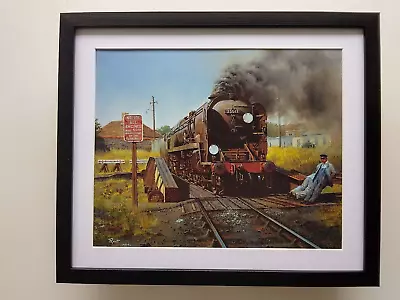 Malcolm Root Steam Train Print 'Weymouth Turnaround'  FRAMED • £25.95