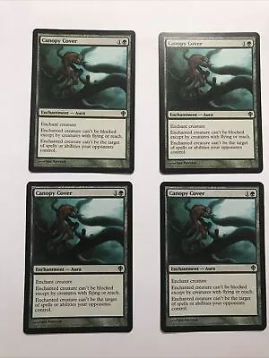 Canopy Cover MtG Worldwake Magic The Gathering 4 Uncommon Enchantment Cards Good • $6.46