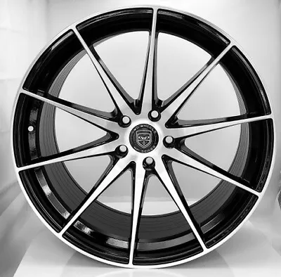 4 HP4 20 Inch STAGGERED Black Rims Fits MAZDA RX-8 BASE(AUTOMA) • $2102.46