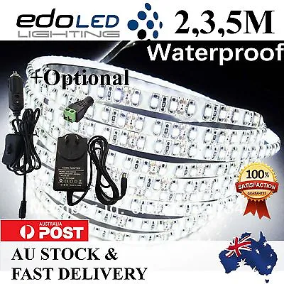 $8.27 • Buy 2M 3M 5M 600 LED Strip Lights Cool Warm Natural White 12V Waterproof Car Camping
