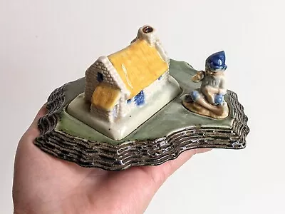 Wade Of Armagh Shamrock Pottery Ireland Tailor And Cottage On Irish Base • $120