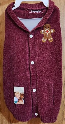 $7.99 • Buy NWT Ellen DeGeneres Christmas Holiday Dog Winter Sweater Gingerbread Man Love XL