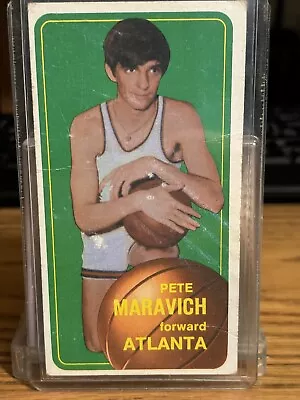 1970 Topps Pete Maravich Rookie #123 Atlanta Hawks RC • $89