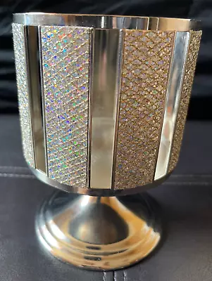 Bath & Body Works GEMS & BLING Candle Holder 3 Wick Large Sleeve Pedestal 6  • $19.51