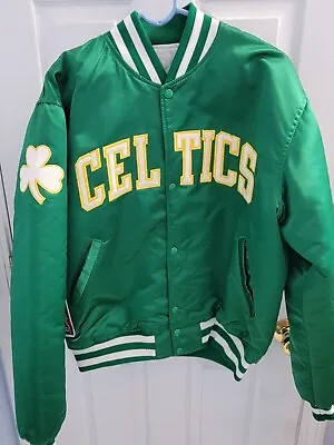$349.99 • Buy Vintage Boston Celtics Starter Jacket Size L Retro Coat 90s Gift NBA Larry Bird