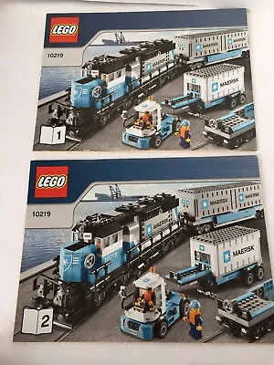 NEW Instructions Only LEGO CITY Trains Super Rare Maersk 10219 No Bricks Retired • $59.01