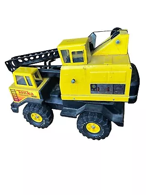 Tonka XMB-975 Turbo Diesel Crane Metal Pressed Steel Press - Crane Truck Vintage • $28.49