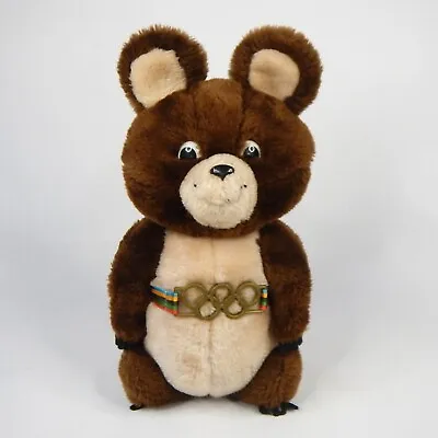 Vtg 1980 R Dakin Moscow Olympic Games Misha Bear Mascot Plush Stuffed Toy 13  • $14.95