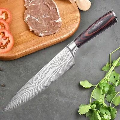 High Carbon Chef Knife 8 Inch German Damascus Stainless Steel Kitchen Knife • $24.89