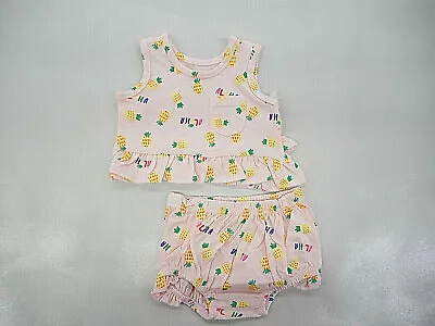 Infant Girls Vitamins Baby Pineapple Top & Bloomers 2PC Set Sizes 3Mth. - 9Mth. • $9