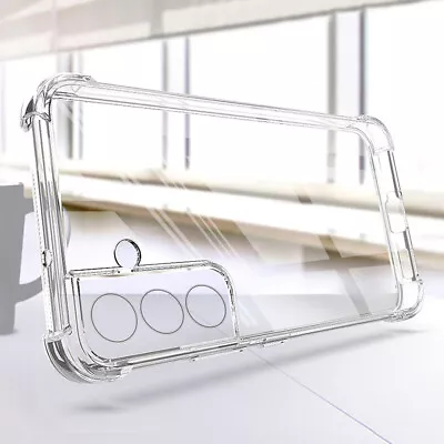 Fit Samsung S22 S21 S20 Note20 Ultra 5G Clear Back Case Shockproof Bumper Cover • $14.99