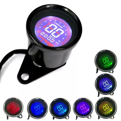 New Motorcycle Digital LED LCD Odometer Speedometer Meter Tachometer Fuel Gauge • $19.78