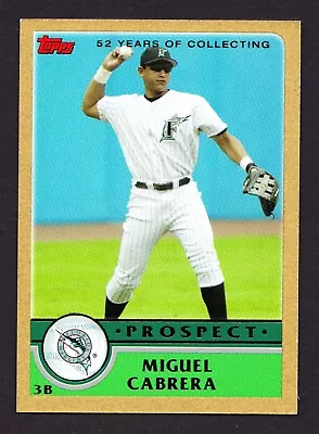 2003 Topps Gold T126 Miguel Cabrera Prospect Rookie RC 6/2003 Florida Marlins • $69.99