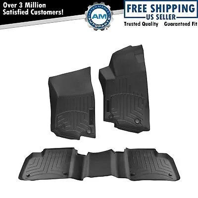 OEM Black Molded Rubber All Weather Floor Mat Set Of 3 For Mercedes Benz New • $282.92