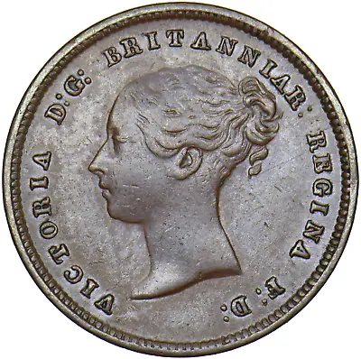 1844 Half Farthing (E Over N) - Victoria British Copper Coin - Nice • £23